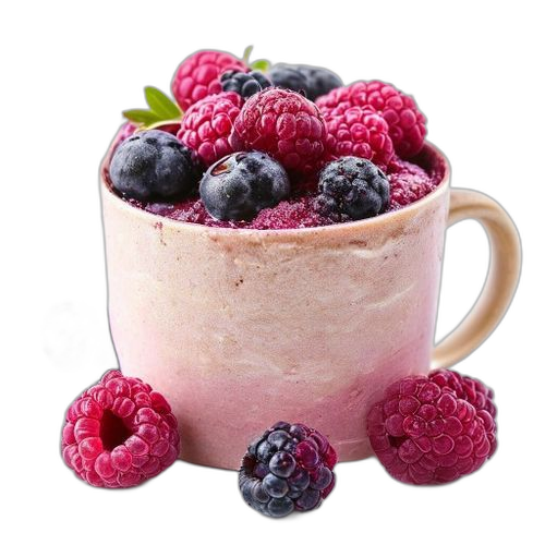 Málnás-áfonyás – Cornexi Mug Cake-ek